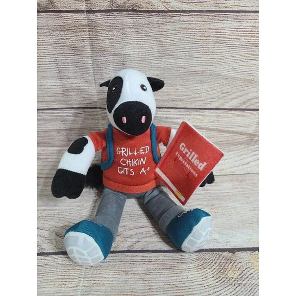 Chick Fil A Other - Chick Fil A Plush Back To School Cow Stuffed Animal Grilled Chikin Gits A+ 9"